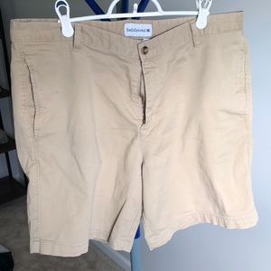 Saddlebred Khaki Chino Shorts - 36 Waist